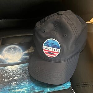 # 0831+ Unisex Youth Salt Life Navy  Blue Hat with Logo Patch